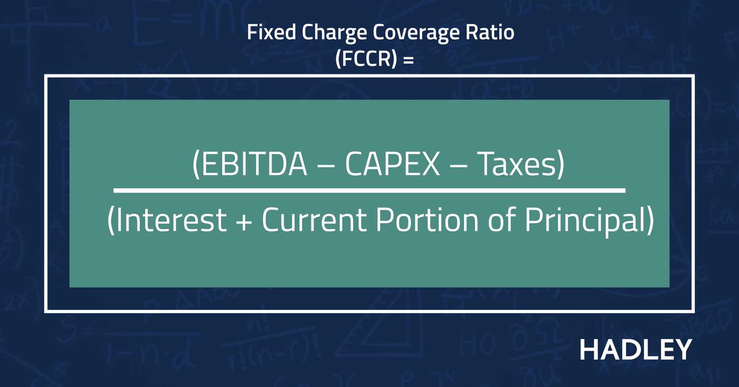 fixed charge coverage ratio