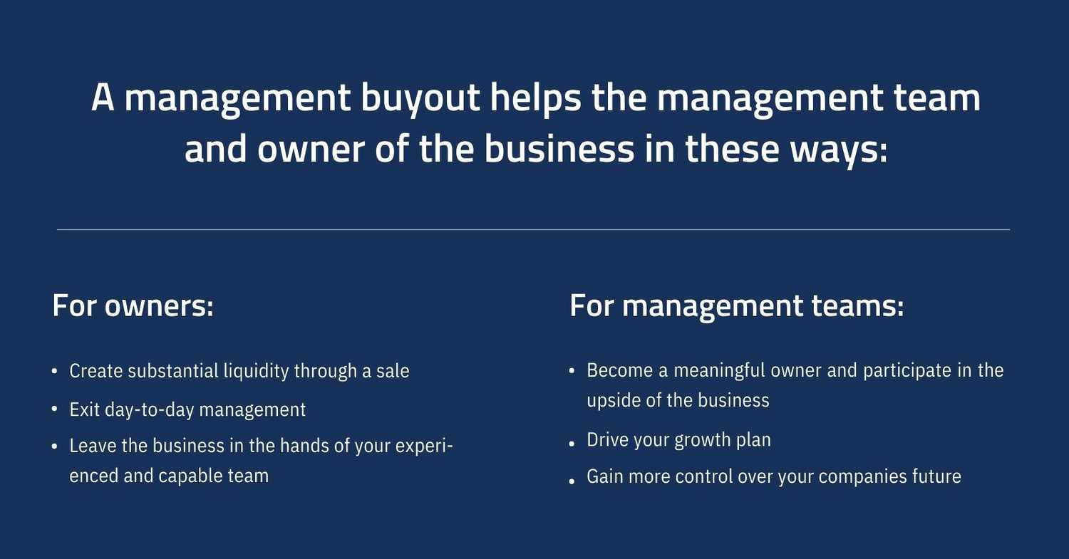benefits of management buyout